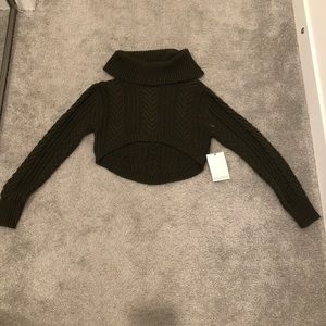 Naked wardrobe cropped turtleneck sweater
